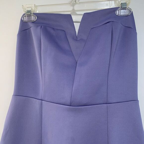 Venus | Lilac purple satin holter top dress size 8 - Picture 7 of 7